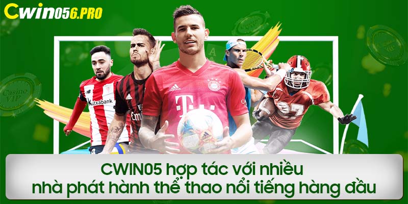 CWIN05 hợp tác với nhiều nhà phát hành thể thao nổi tiếng hàng đầu